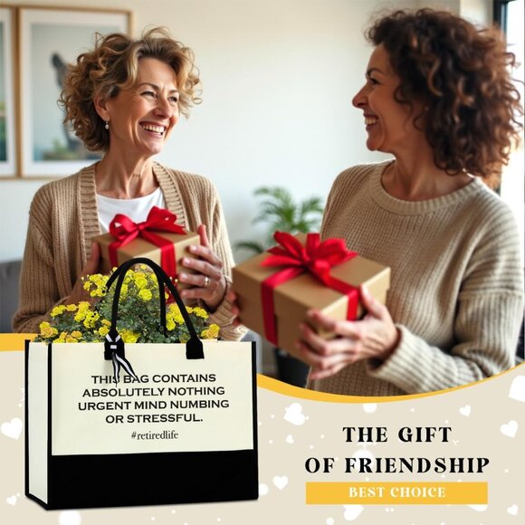 Large Canvas Tote Bag for Women Travel Beach Shopping Gift Accessories - Picture 2 of 7